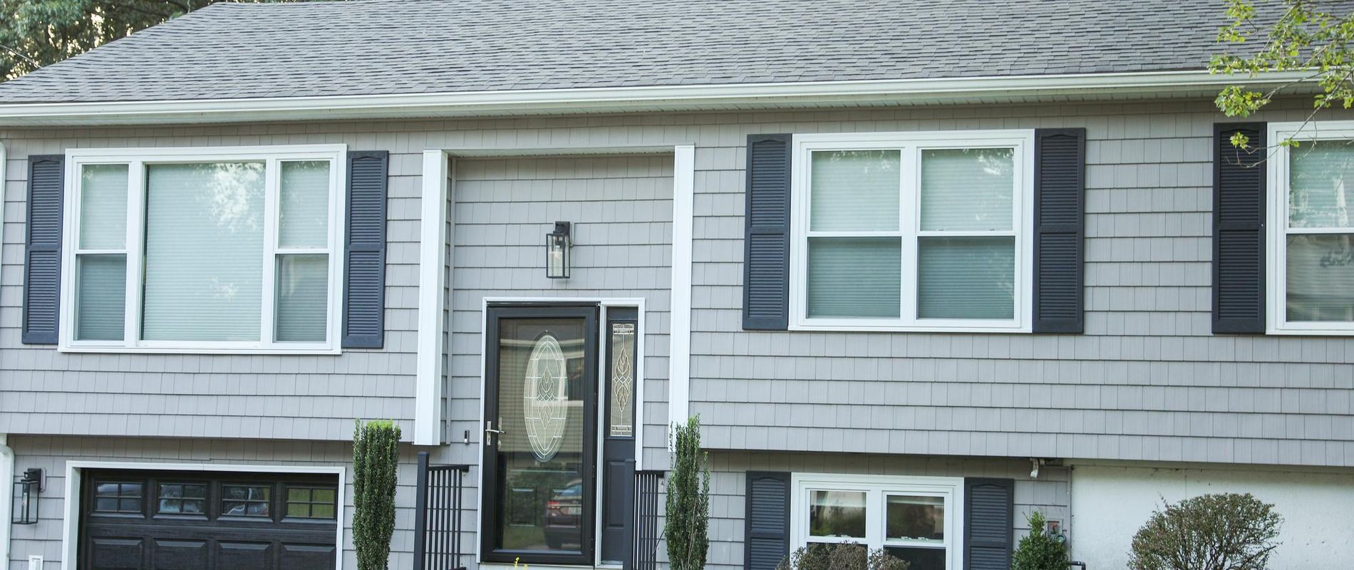 grey suburban house