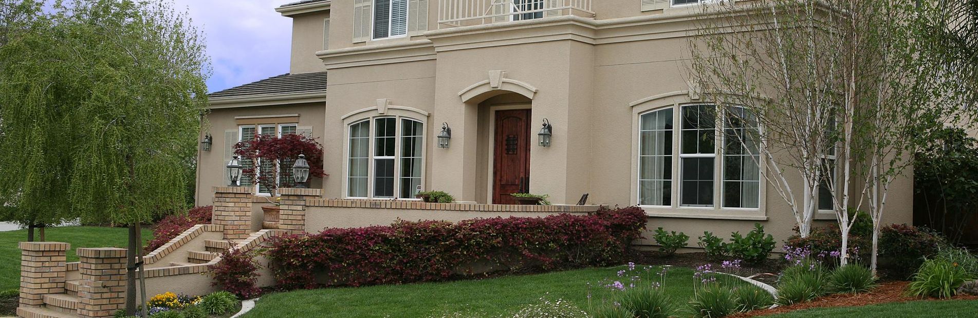 stucco home in california